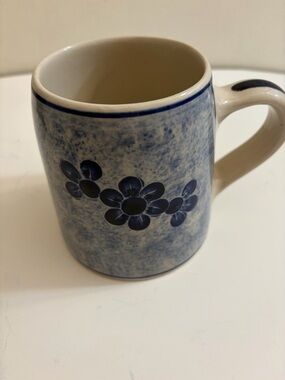 Vintage mug floral design made in Germany has stamp at bottom